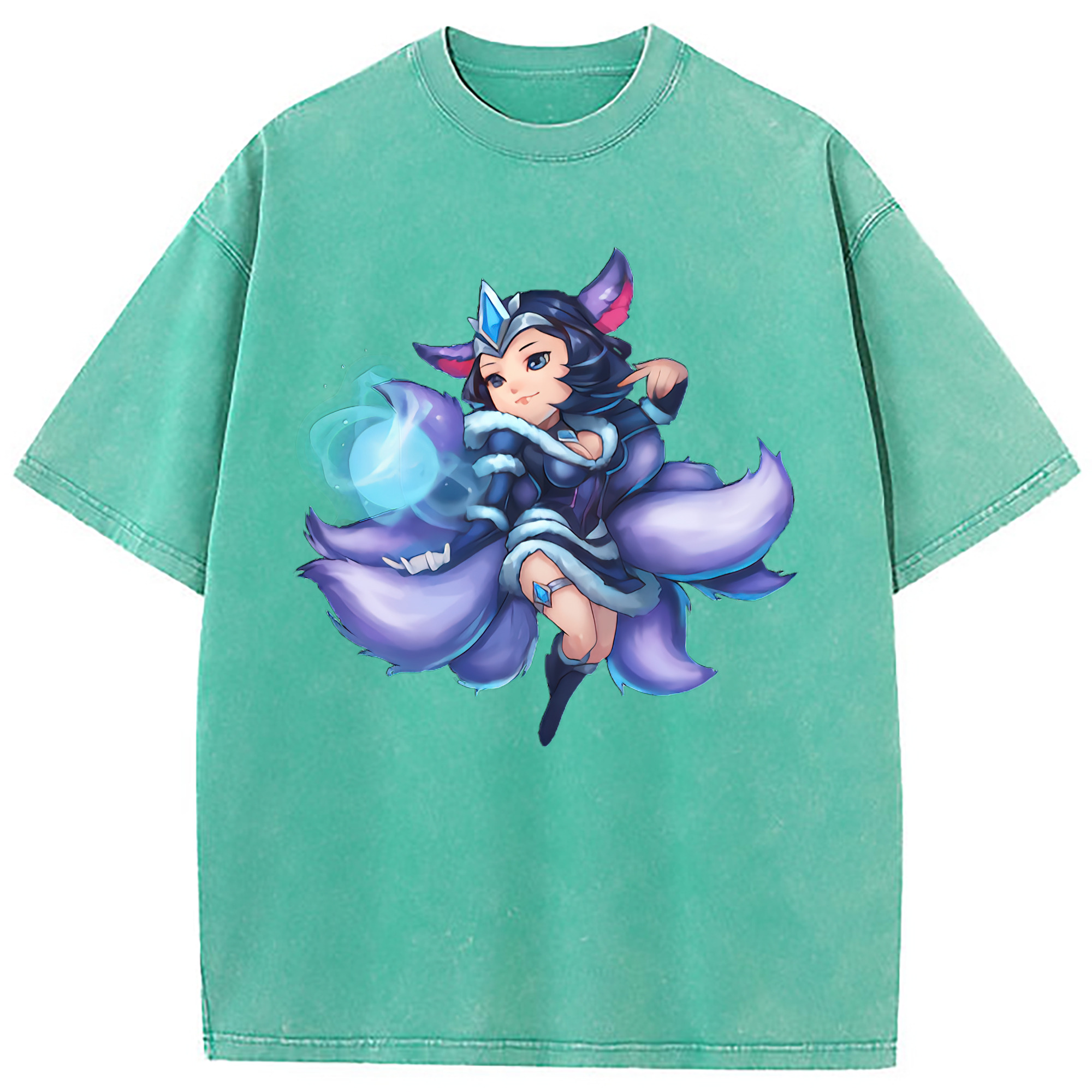 （画像用） リーグ・オブ・レジェンド League of Legends LOL 綿100% ヴィンテージ風 半袖Tシャツ（フロントプリント）